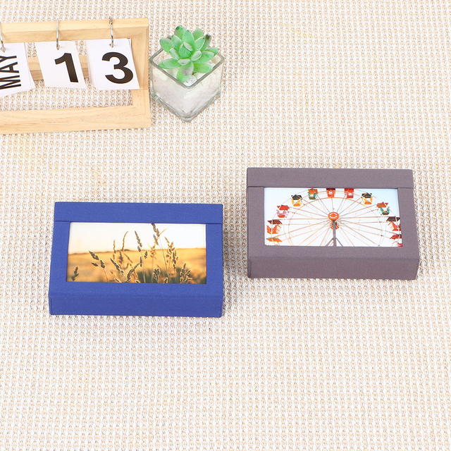 Logotipo personalizado al por mayor 4x6 álbumes de fotos Caja de colección de papel de papel de papel de cartón Papel Cover Wedding Baby Family Familiar