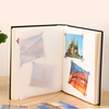 Logotipo personalizado al por mayor DIY Perfect Binding Album HardCover 4x6 6x4 Tamaño Libro de lino Boda Fotos de la escuela del bebé Papel de vidrio
