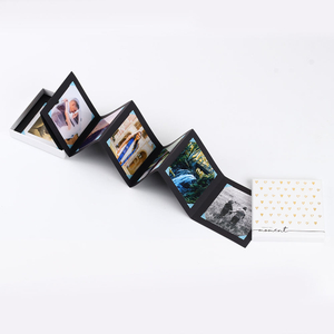 Logotipo personalizado personalizado Polaroid plegable Coracion Foto Álbum Graduación Cumpleaños Familia Familia Caja fotográfica