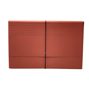 Logotipo personalizado al por mayor A4 Size 21 bolsillo Kraft Paper Accordion Archion Folder con Bolsa de goma Bolso de la escuela Organizador de presentación de documentos