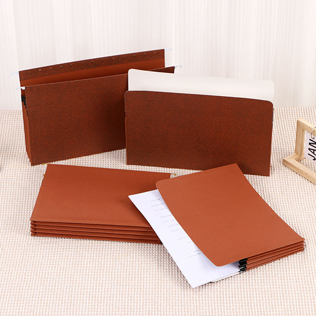 Billetera de carpeta de archivo de material de papel de tamaño A4 expandible con documento de bolsillos colgantes o de uso de la escuela