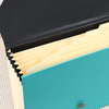 Logotipo personalizado de 7 bolos A4 Organizador de archivos de tamaño expandible Carpeta de documentos de la oficina de acordeón Escuela de papel Use empaquetado personalizado