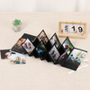 Venta caliente de fábrica al por mayor Logotipo Colorido álbum de fotos plegable para cumpleaños y boda con portada de papel duradera