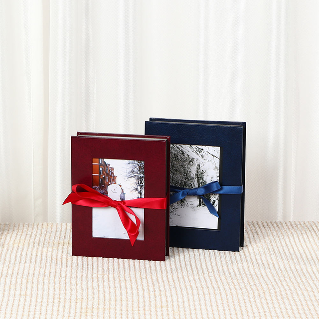 OEM Custom Allane 4x6 Slip-In Explosion Photo Álbum PU Cover Ventana delantera Libro Graduación Cumpleaños Familia Familia Diy