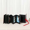 OEM Custom 4x6 Slip-In Explosion Álbum PU Cover Ventana delantera Libro Cierre de graduación Familia Impresión de boda