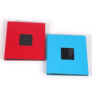 Colorido álbum de fotos de tapa dura con 500 ventana de bolsillo Diseño de ventana para la boda DIY Slip-In Logotipo de logotipo personalizado Baby 2 Color