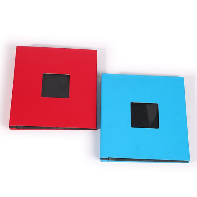 Colorido álbum de fotos de tapa dura con 500 ventana de bolsillo Diseño de ventana para la boda DIY Slip-In Logotipo de logotipo personalizado Baby 2 Color