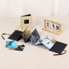 Wholesales Personalizar logotipo 4x6 álbum de fotos plegable de papel settring con ventana graduación de cumpleaños de bodas