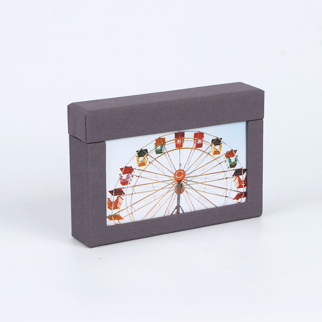 Caja de colección de fotos OEM 4x6 al por mayor Paper Cardboard Cover Cover Body Family Family