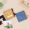 Álbum de fotos de acordeón plegable al por mayor personalizado Estampado de graduación Familia Postal de bodas Boba Gold Kraft Paper 1000pcs