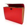 Logotipo personalizado de alta calidad A4 Tamaño de 10 pockets Archivo de acordeón Caja de documentos de documento en expansión de documentos de papel con uso de la escuela