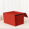 21 bolsas A4 Tamaño escolar Documento Arranque Organizador Forma de la billetera Carpeta de archivo en expansión Documento de goma de papel Kraft de Kraft