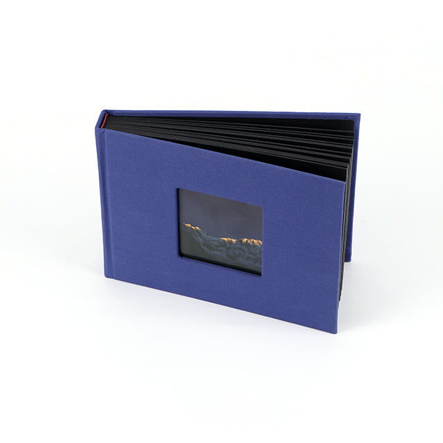 Álbum de fotos de bricolaje logotipo personalizado y cubierta de tela de ropa