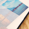 Álbum de fotos de lino de bricolaje al por mayor 4x6 tamaño perfecto de papel de vidrio de vidrio logotipo personalizado diseño de tapa dura fotos de la familia de la boda