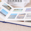 6x4 DIY Slip-In Photo Álbum colorido Cubierta de tela de lino con ventana delantera para la boda Fotos de la familia para bebés