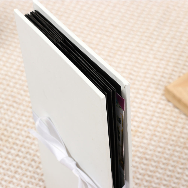 Venta caliente de fábrica al por mayor Logotipo Colorido álbum de fotos plegable para cumpleaños y boda con portada de papel duradera