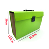 Personalizar el logotipo A4 Size Office & School Bag 19 Pockets Archivo de acordeón Carpeta de archivos Documento de papel Organizador Mango en expansión Bolsa