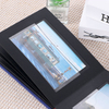 Logotipo personalizado 4x6 Lino Fabric de la tela Foto del álbum Pequeño Baby Family Fold Fotos Libro 20 Páginas delanteras Ventana delantera