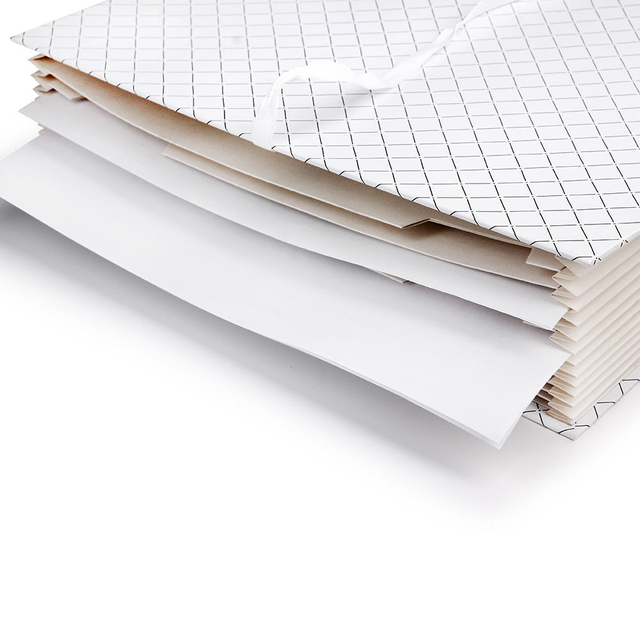 A4 Tamaño de 13 bolsas Carpeta de archivos de cartón Logotipo personalizado Organizador de documentos de documento Papel Office School Stationery