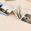 Álbum de fotos de acordeón plegable al por mayor personalizado Estampado de graduación Familia Postal de bodas Boba Gold Kraft Paper 1000pcs