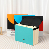 Logotipo personalizado de 7 bolos A4 Organizador de archivos de tamaño expandible Carpeta de documentos de la oficina de acordeón Escuela de papel Use empaquetado personalizado