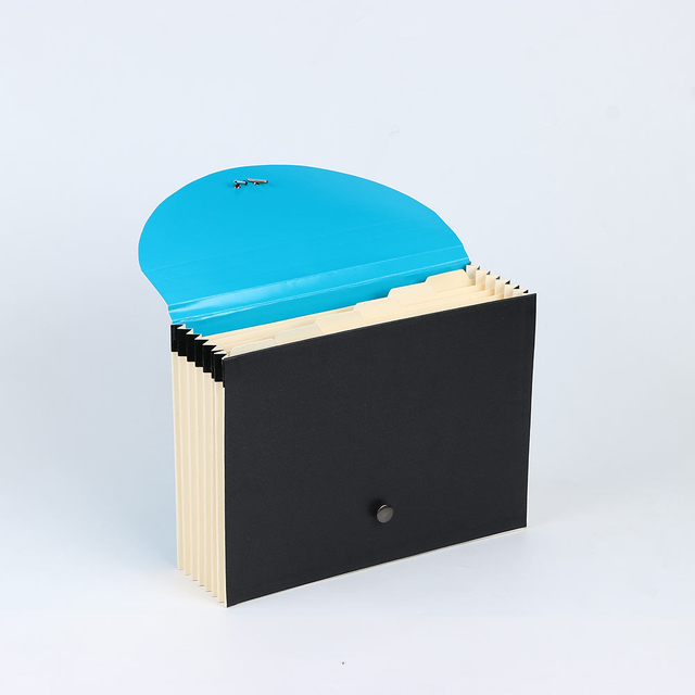 Logotipo personalizado 7 Pockets A4 Tamaño Expansión de la oficina de acordeón Carpeta de documentos Bolsa de papel de empaque personalizado para uso escolar