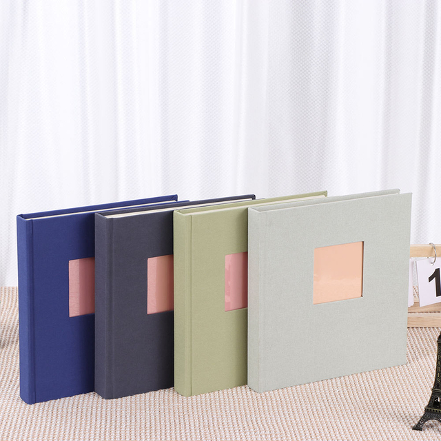 Al por mayor personalización DIY 6x4 Slip-in Brothing Tabin tela de lino colorido boda para bebés para bebés