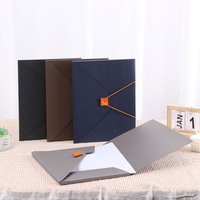 Carpeta dúplex A4 Tamaño elegante carpetas de archivo hechas de cartón y cerradas con elástico en un archivo de expansión de color contrastante