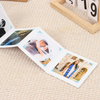 Logotipo personalizado Allum de fotos de acordeón plegable al por mayor Kraft Paper Ribbon Knot Memory Postal para graduación Cumpleaños Familia