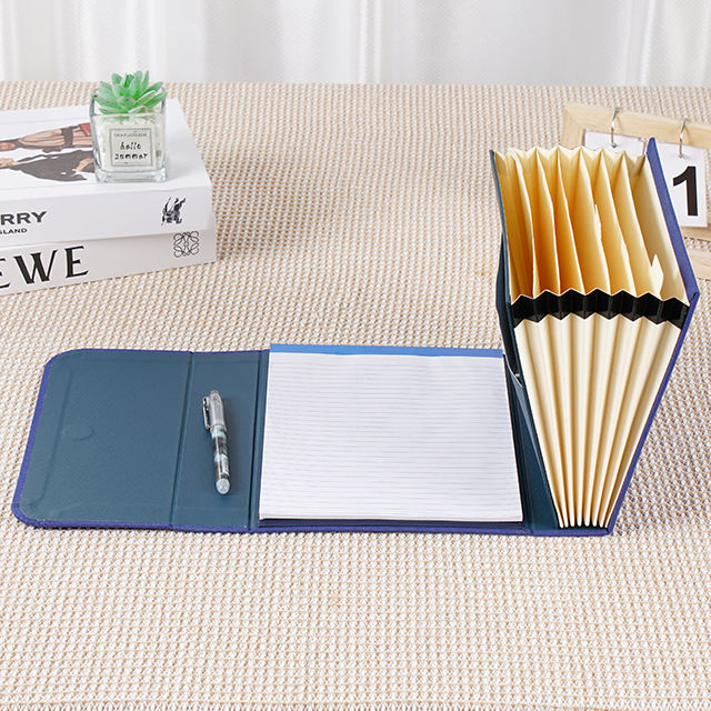 A5 A5 Carpeta de extensión de acordeón de la oficina de la oficina de la escuela hecha de material de papel de cuaderno para la bolsa de carpetas de archivos de uso diario