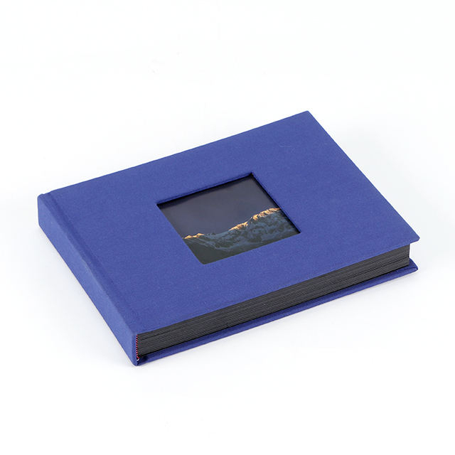 DIY Slip-In Photo Álbum Material de papel Ventana delantera 6x4 4x6 Cubierta de tela de lino de tela colorida para boda Baby Family Photo Book