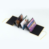 Wholesales Personalizar logotipo 4x6 álbum de fotos plegable de papel settring con ventana graduación de cumpleaños de bodas