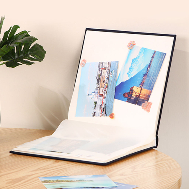 Logotipo de tamaño 4x6 y 6x4 Logotipo personalizado álbum de fotos Material de tela Material de vidrio Diy Perfecto Bonda de boda Baby School álbum