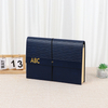 Carpeta de archivo de 24 bolsillos OEM A4 PU PU personalizable Cardboard Cardboard cierre Cierre reciclable Bolsa/caja/soporte reciclable