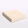 Factory Custom Hard Paper Diy Paper Wedding Álbum Perfect Bound with PU Leather y Glassine Paper para fotos de custodia