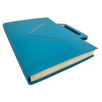 Logotipo personalizado A4 Size 7 Pockets en expansión de acordeón La caja de la bolsa en forma de acordeo de la carpeta del documento del documento del documento con la escuela de la oficina de mango
