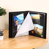 OEM OEM OEM Custom OEM 4x6 Cubierta de tela dura Material de papel de la ventana delantera de bricolaje para la boda Familia de graduación del bebé