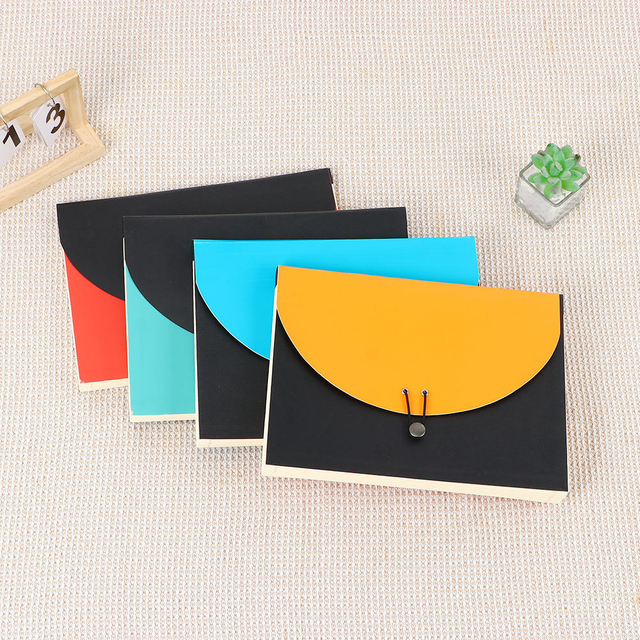 Logotipo personalizado 7 Pockets A4 Tamaño Expansión de la oficina de acordeón Carpeta de documentos Bolsa de papel de empaque personalizado para uso escolar