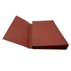 A4 personalizado Size de 21 bolsillos Kraft Paper Archivo Carpeta de acordeo Logotipo de la escuela Forma de la billetera Organizador de la banda de goma