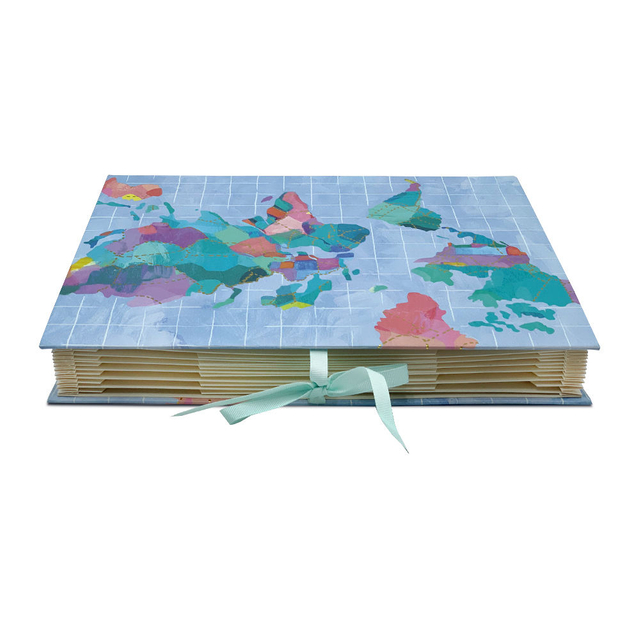 Carpeta de archivo de acordeón de 13 bolsillos personalizable A4 Documentos de oficina de la oficina de la escuela de imprenta de moda colorida