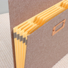 OEM Custom A4 Paperboard de tela A4 Carpeta de archivos en expansión Forma de la bolsa Oficina de la escuela Almacenamiento de documentos colgantes personalizados