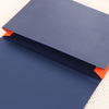 Carpeta de archivos de tamaño personalizado al por mayor de logotipo a4 con cierre de cinta de cubierta de tela para papelería y papelería escolar y documentos de almacenamiento