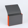 LOGO Custom OEM Document Organizer A4 Size Office & School Stationery con cubierta de tela y cierre de cinta para organizador de documentos