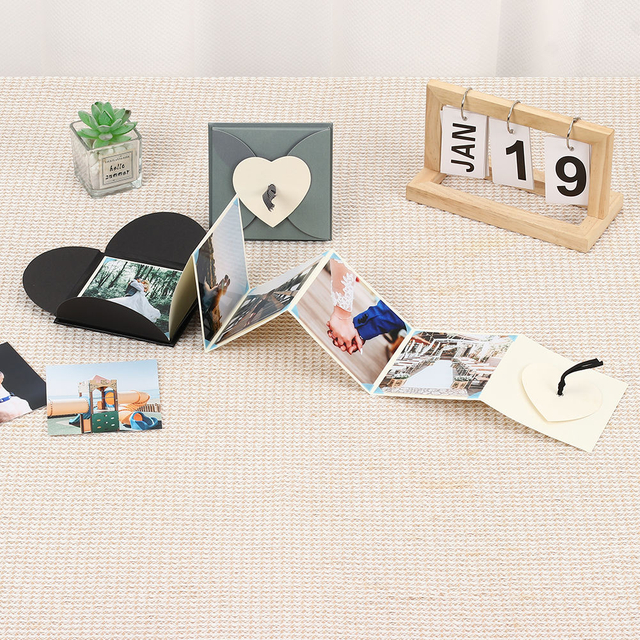 Venta caliente Logotipo personalizado Polaroid Slip-In Paper plegable Foto álbum de la mano para la graduación Cumpleaños Familia y eventos