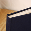 Logotipo personalizado al por mayor DIY Perfect Binding Album HardCover 4x6 6x4 Tamaño Libro de lino Boda Fotos de la escuela del bebé Papel de vidrio