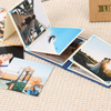 Álbum de fotos de acordeón plegable al por mayor personalizado Estampado de graduación Familia Postal de bodas Boba Gold Kraft Paper 1000pcs