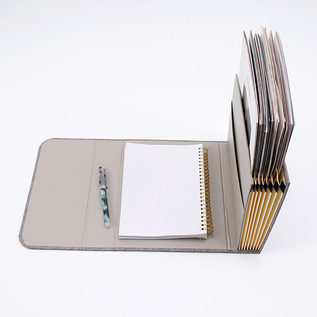 La carpeta de extensión de acorde de papelería de la escuela de la oficina hecho de material de papel de cuaderno para carpetas/bolsas de archivos de uso diario