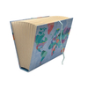 Carpeta de archivos de acordeón de 13 bolsillos al por mayor A4 Documentos de oficina de la oficina de la escuela de impresión de moda colorida