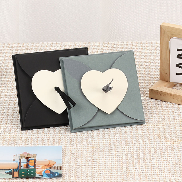 Logotipo personalizado Al por mayor a mano extraída Polaroid Slip-In Pleging Pholding Photo Álbum hecho de papel para Graduación Cumpleaños Familia Baby Family