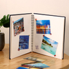 Álbum de fotos de cartón blanco de bricolaje hecho a medida con encuadernación en espiral y cubierta de tela para bodas y fotos para niños Factory Target